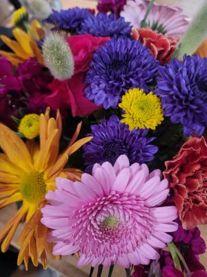 Vibrant Wildflower Wrapped Bouquet