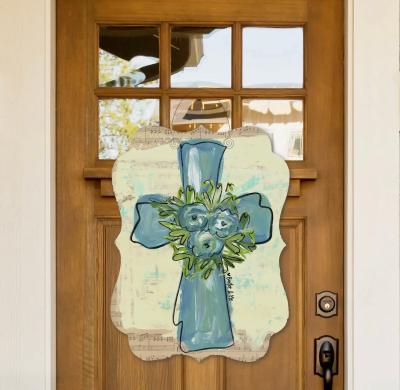 Blue Cross Door Hanger