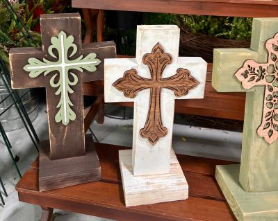 16" Wooden Sympathy Cross