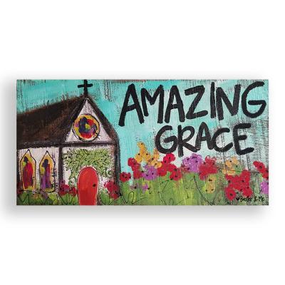 "Amazing Grace" Large Wrapped Canvas
