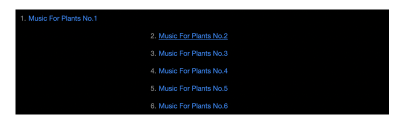 Brendan Wells - Music For People & Their Plants Vol 1 - Tracklist